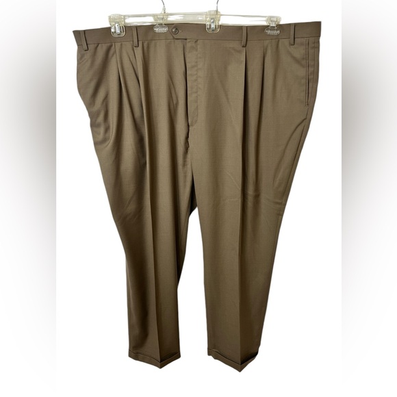 Round tree & Yorke Mens Dress Casual Pant Travel Smart Mens Dress Slacks. - Picture 4 of 11